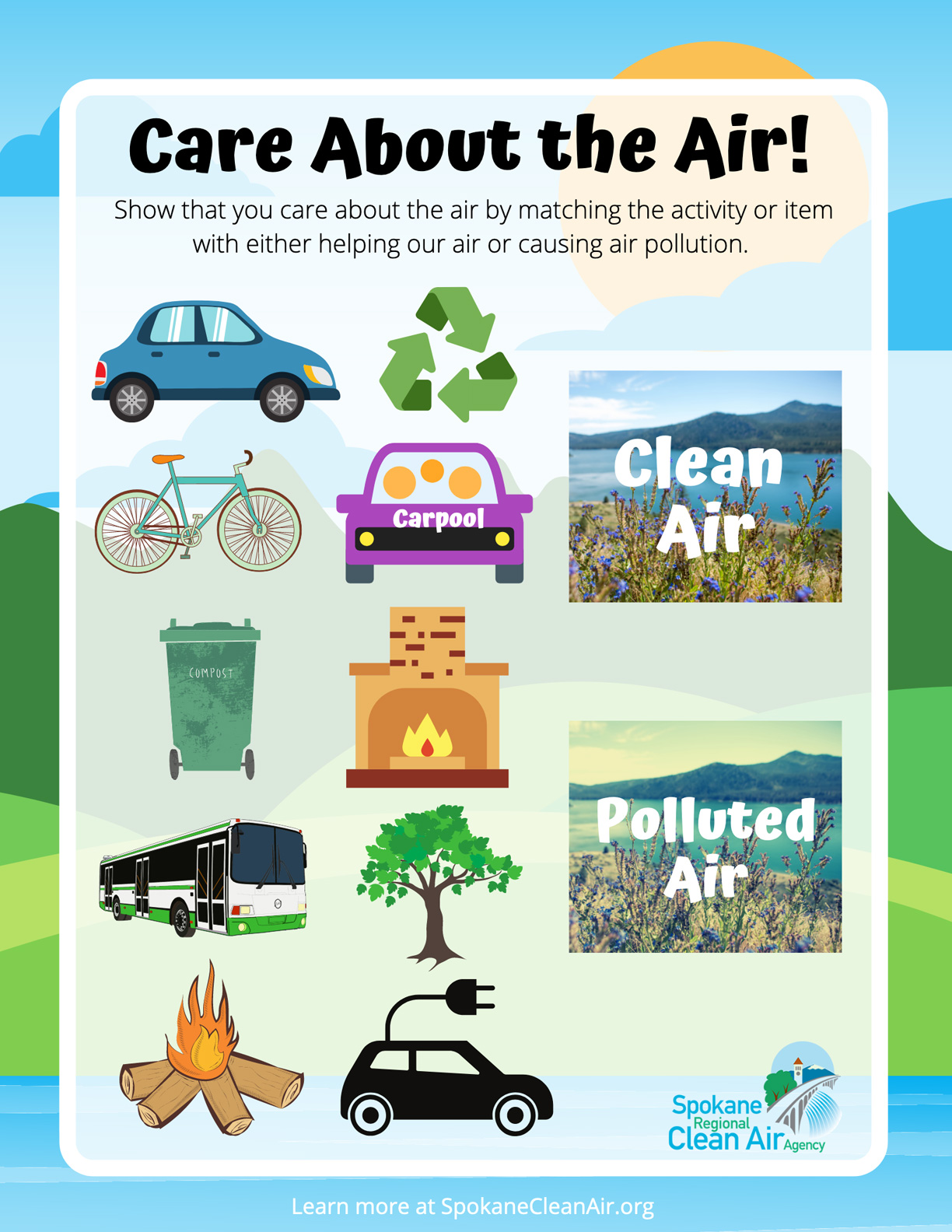 Care About the Air Matching Activity